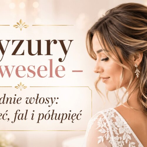 Fryzury na wesele – średnie włosy: 18 upięć, fal i półupięć