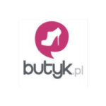 Logo Butyk.pl z różowym symbolem buta