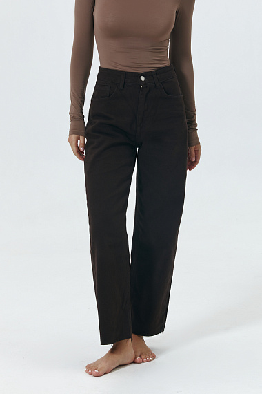 Dżinsy STRAIGHT w kolorze brown - 7029