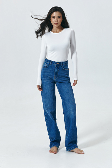 Dżinsy STRAIGHT w kolorze blue - 7032